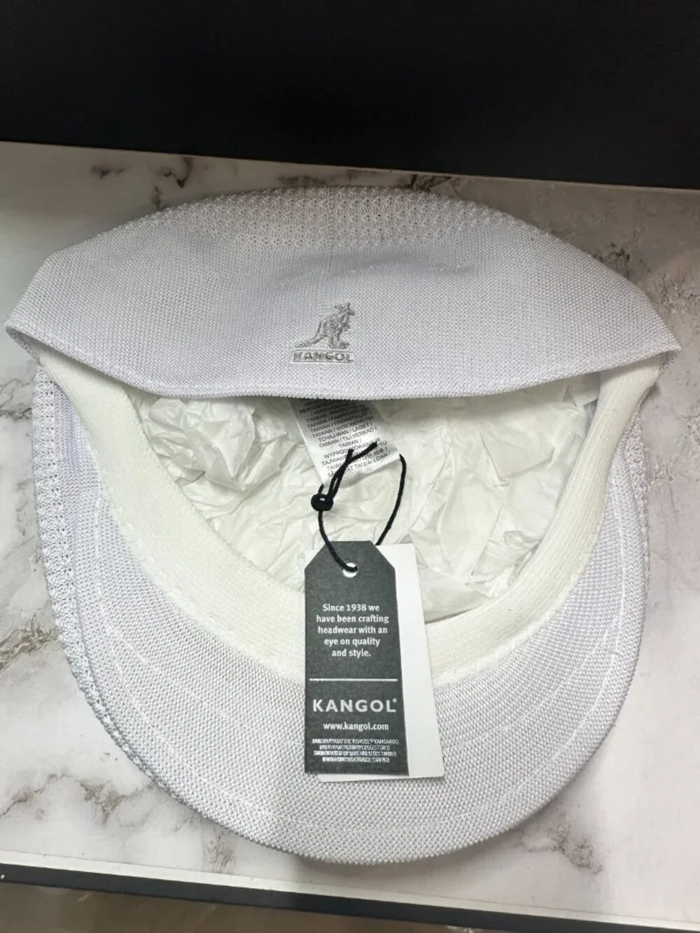 Kangol Hat Mens 2XL White XXL Tropic 504 Ventair Hip Hop Rap 80s 90s Streetwear